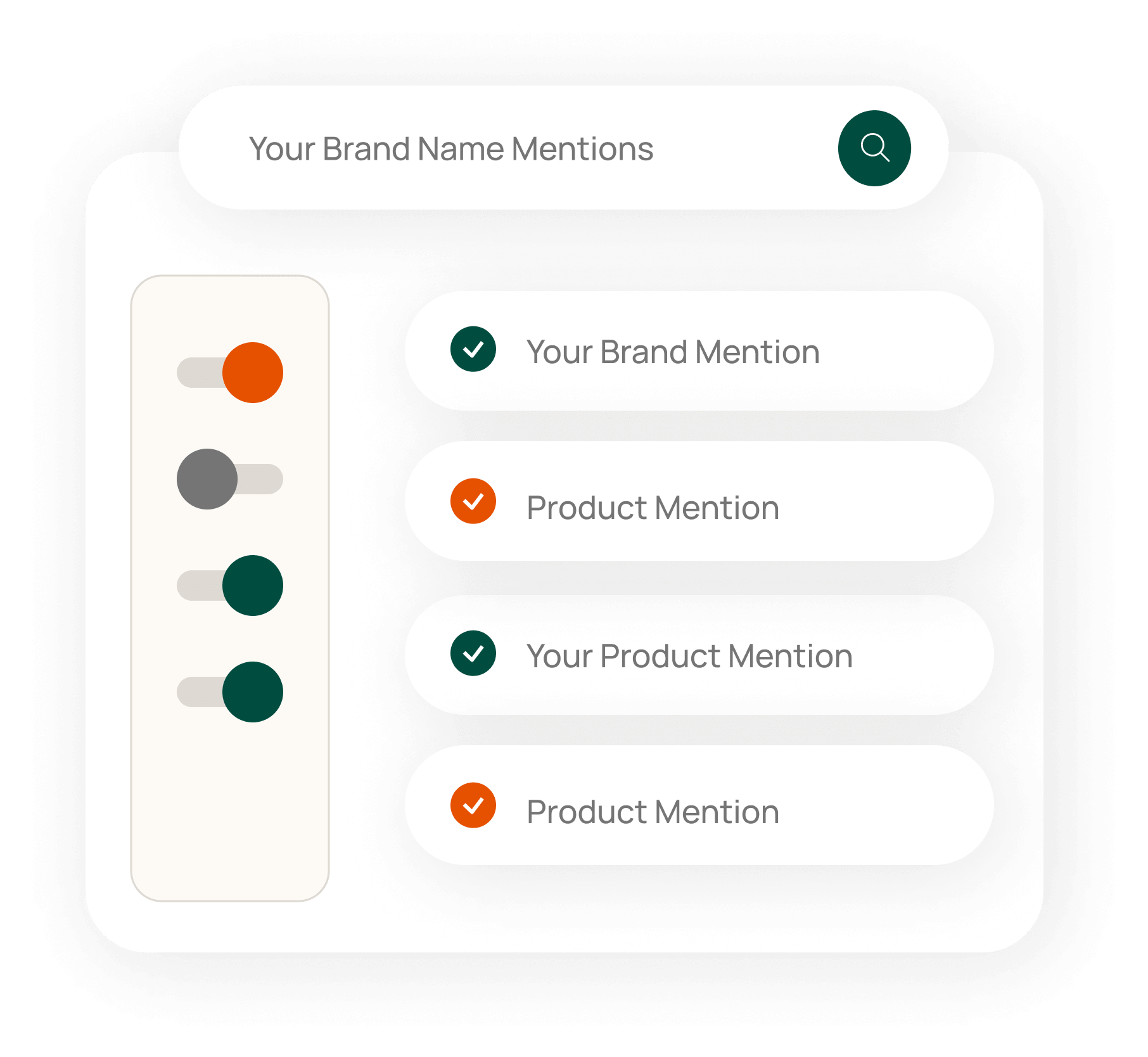 content tracking by brand mentions and product mentions