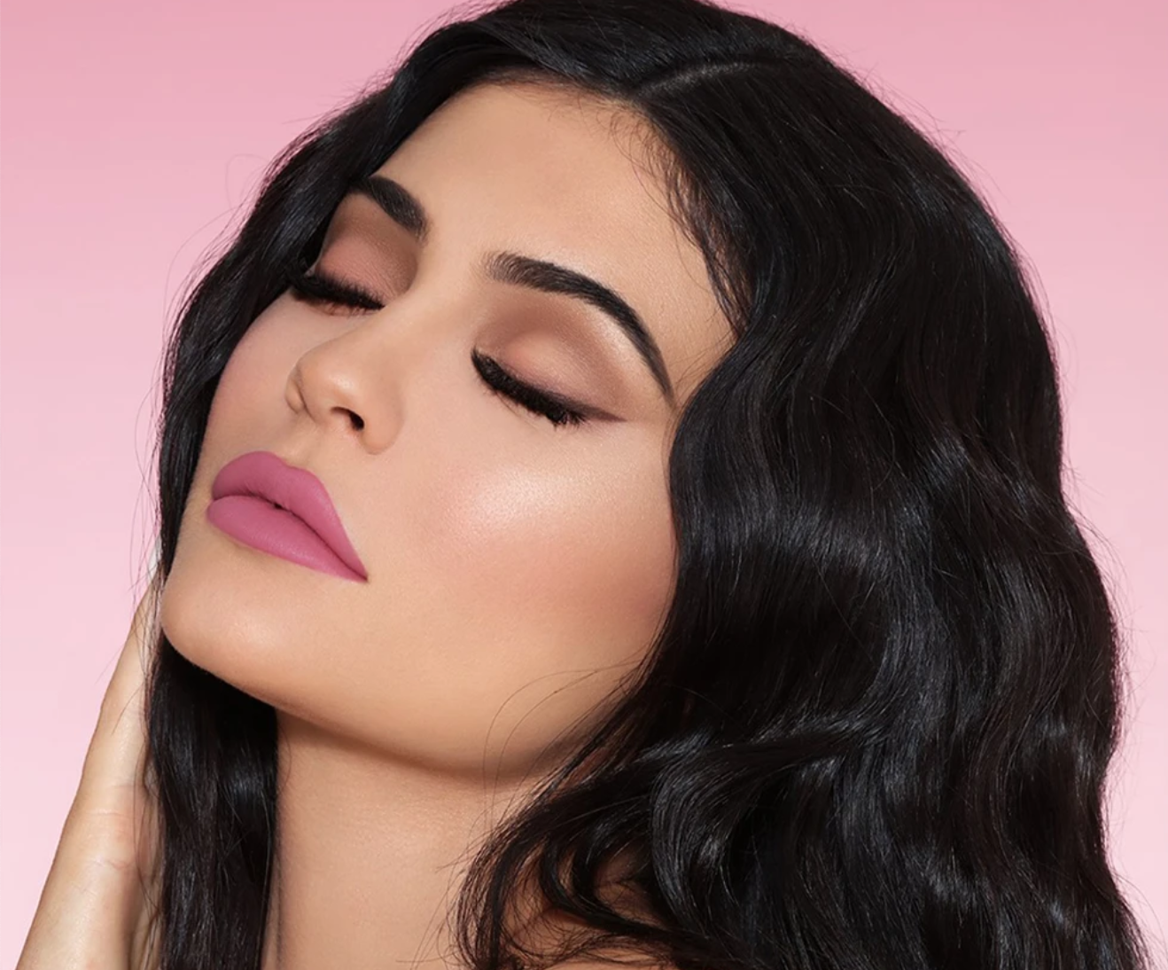 Kylie Jenner poses in an advertisement for Kylie Cosmetics.