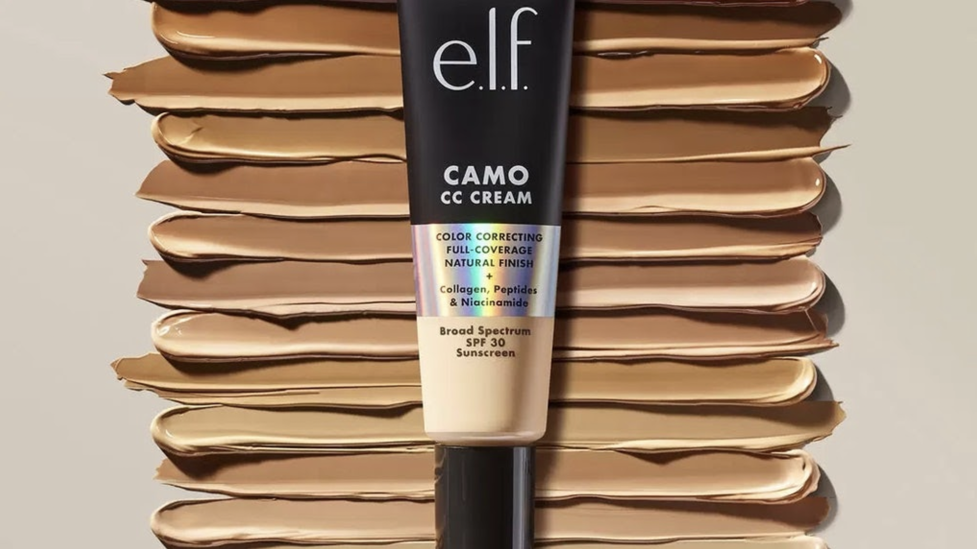 A close-up photo of E.L.F.’s Camo CC Cream. 